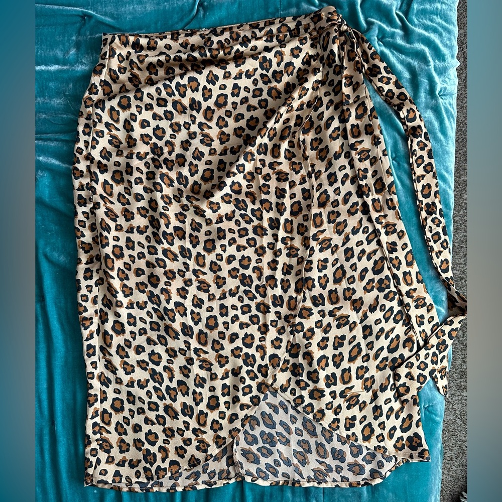 Cheetah Wrap Skirt